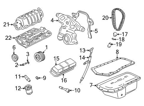 2004 Chevrolet Monte Carlo Senders Dipstick Diagram for 12574823