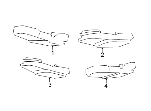 2018 Ford Escape Interior Lamps Reading Lamp Assembly Diagram for CJ5Z-13776-DB