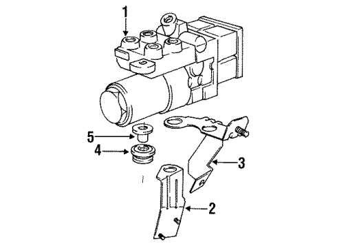 1995 BMW 850Ci Traction Control Components Grommet Diagram for 13711275937
