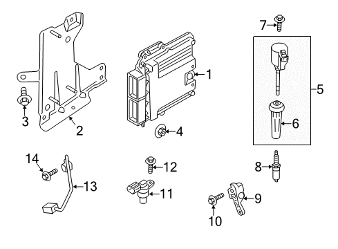 2020 Ford Fusion Ignition System PCM Diagram for DS7Z-12A650-BSANP