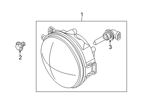 2003 BMW Z8 Headlamps Bulb Diagram for 63128384643