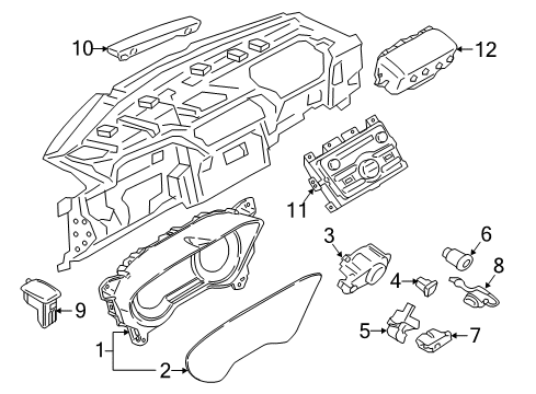 2020 Lincoln Continental Automatic Temperature Controls Module Diagram for JD9Z-19G468-CC