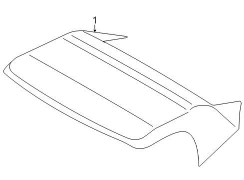 2017 Nissan 370Z Interior Trim - Convertible Top Headlining Kit-Folding Roof Diagram for 97161-1ET0A