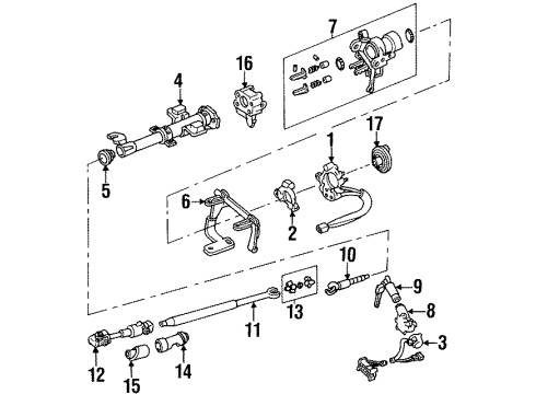 1990 Dodge Monaco Ignition Lock Steering Shaft Diagram for 4600140