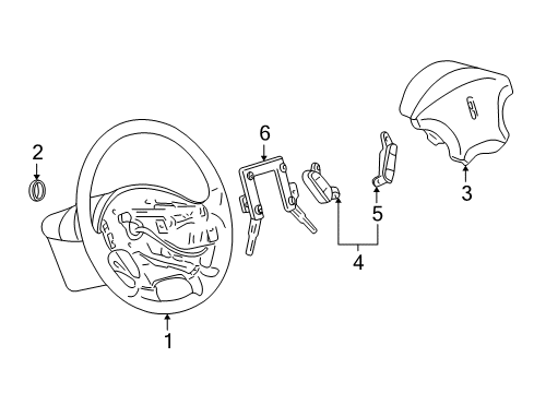 2003 Lincoln LS Cruise Control System Engagement Switch Diagram for 3W4Z-9C888-BAA