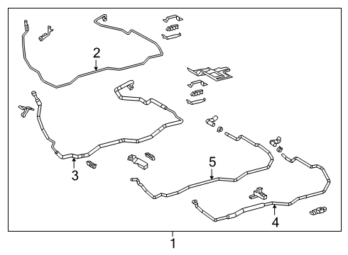 2022 Lexus RX450hL Rear A/C Lines Tube, Liquid Diagram for 88716-48660