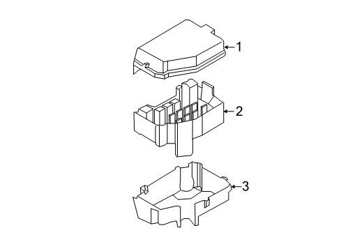 2012 Hyundai Accent Fuse & Relay Multi Fuse Diagram for 18790-01031