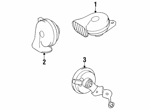 1993 Lexus SC300 Anti-Theft Components Theft Locking Module Diagram for 89730-24010