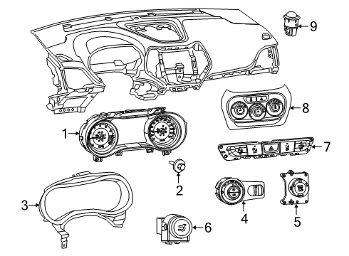 2019 Jeep Cherokee Lift Gate Switch-Ignition Diagram for 6CK47DX9AC