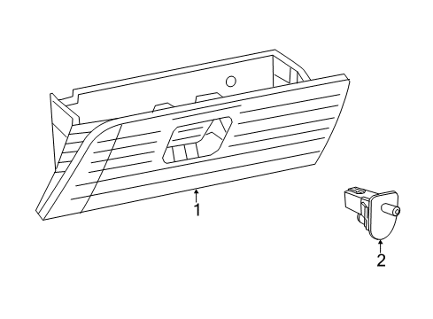 2015 Dodge Journey Glove Box Glove Box-Instrument Panel Diagram for 1RQ77DX9AB