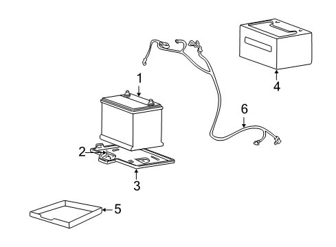 2002 Kia Optima Battery Battery Cable Assembly Diagram for 372003C031