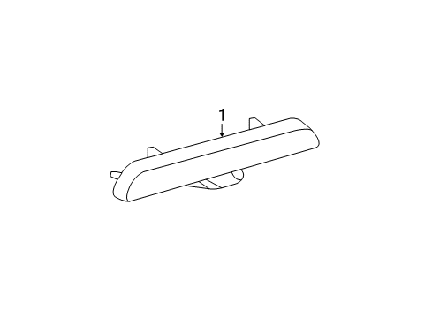 2012 Toyota Avalon High Mount Lamps High Mount Lamp Diagram for 81570-AC030