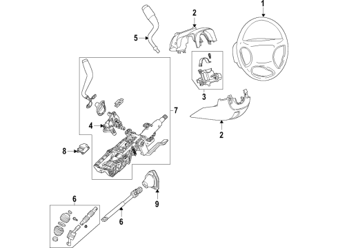 2019 Chevrolet Silverado 1500 Gear Shift Control - AT Control Module Diagram for 13524104