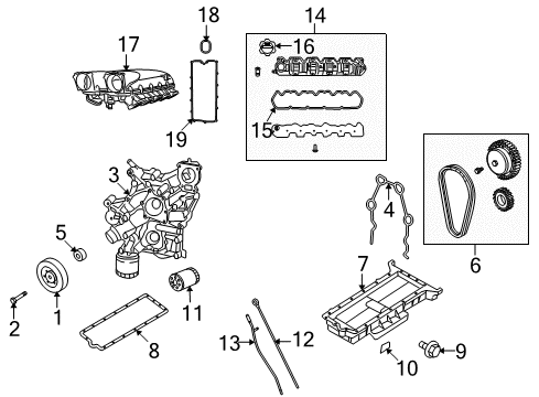 2010 Dodge Viper Filters Gasket-Intake PLENUM Diagram for 5037927AA