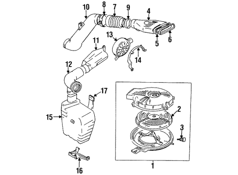 1995 Geo Metro Powertrain Control Sensor, Oxygen (On Esn) Diagram for 91177409