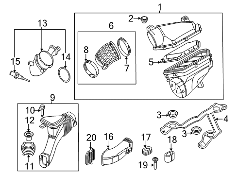 2020 BMW X7 Filters Fillister Head Screw Diagram for 07149272649