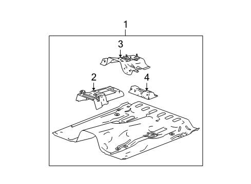 2011 Chevrolet Colorado Cab - Floor Panel Asm, Floor (03) Diagram for 88980550