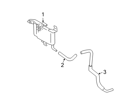 2003 Toyota 4Runner Trans Oil Cooler Inlet Hose Diagram for 32941-60260