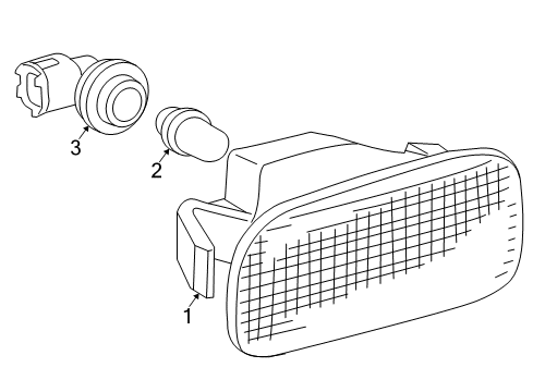 2004 Scion xB Side Repeater Lamps Repeater Lamp Diagram for 81731-51021