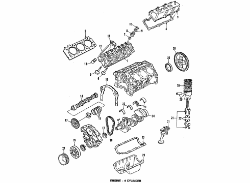 1992 Ford Probe Ignition System Control Module Diagram for E9DZ-12A297-A
