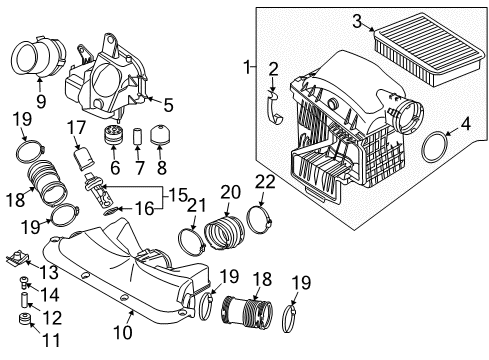 2007 BMW 750i Powertrain Control Front Left Oxygen Sensor, Grey Diagram for 11787539124