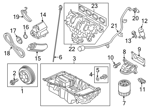 2018 Ford Fusion Intake Manifold Heater Element Diagram for DG9Z-6A051-A