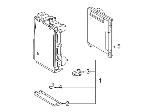 2020 Toyota Corolla Controls - Instruments & Gauges Computer Diagram for 89220-12F50