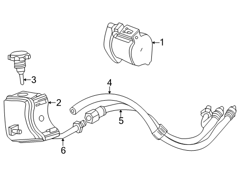 2001 Saturn L100 P/S Pump & Hoses, Steering Gear & Linkage Return Hose Diagram for 9191634