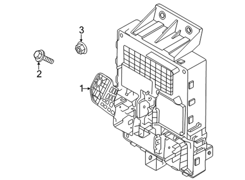 2021 Kia Seltos Fuse & Relay Instrument Junction Box Assembly Diagram for 91952Q5370