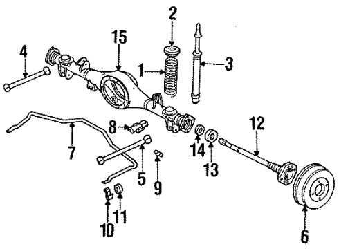 1985 Nissan 200SX Rear Brakes Link Lower Diagram for 55019-N8251