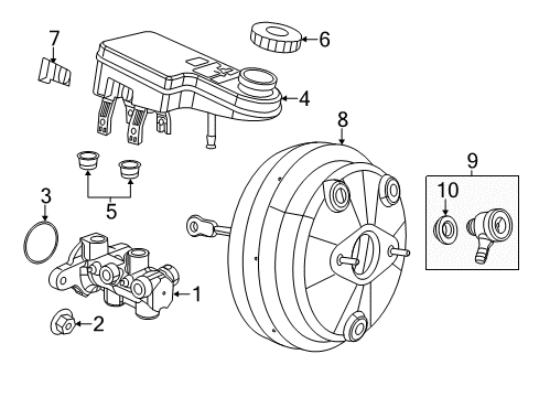 2011 Chrysler 200 Hydraulic System Switch-Brake Fluid Level Diagram for 68057090AC