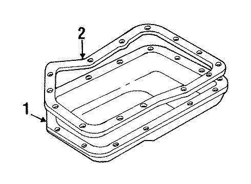 1993 Jeep Grand Cherokee Automatic Transmission Filter Diagram for 83504032