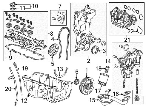 2015 Honda Civic Intake Manifold Base, Injector Diagram for 17050-R40-A10