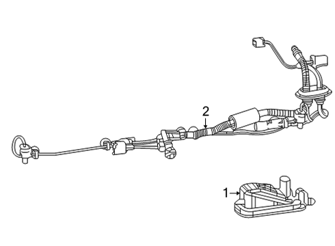 2022 Jeep Wagoneer License Lamps WIRING-LICENSE LAMP Diagram for 68532412AA