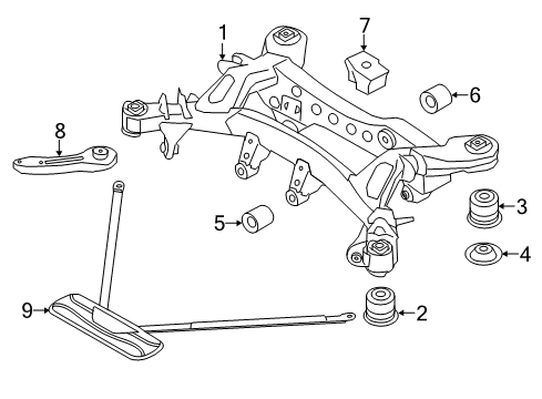 2019 BMW 430i Suspension Mounting - Rear Vibration Absorber Diagram for 33306862878