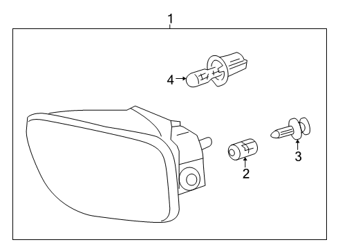 2006 Chevrolet Trailblazer Bulbs Fog Lamp Assembly Diagram for 15175700