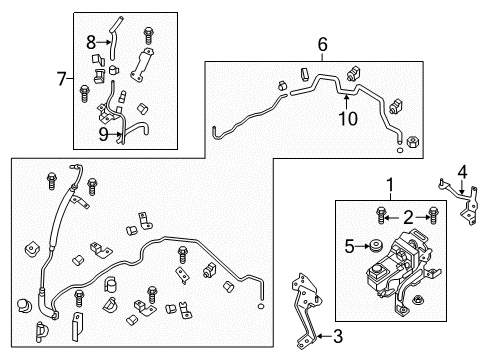 2016 Nissan Pathfinder P/S Pump & Hoses, Steering Gear & Linkage Pump Assy-Electric Power Steering Diagram for 49110-3KE5E