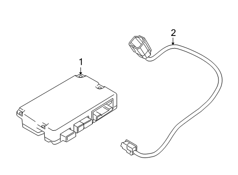 2014 Lincoln Navigator Electrical Components Module Diagram for EL1Z-14D212-BA