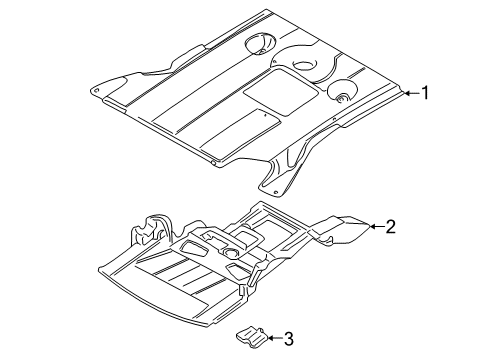 2002 BMW 325i Splash Shields Cover Diagram for 51718197932