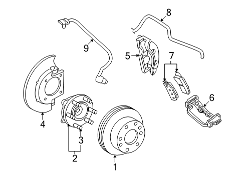 2013 GMC Yukon XL 2500 Anti-Lock Brakes ABS Control Unit Diagram for 22761033