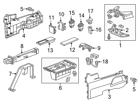 2016 Honda CR-V Heated Seats Cupholer, Mat(LH) Diagram for 77298-T0A-A01