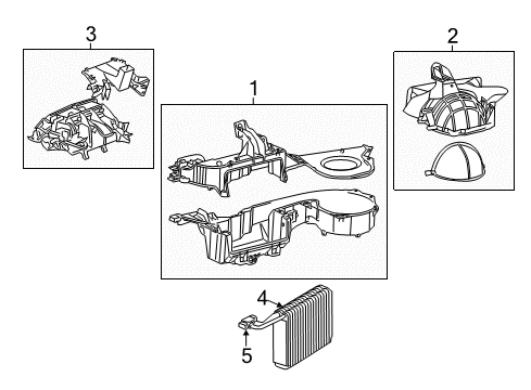 2012 Dodge Challenger A/C Evaporator & Heater Components Wiring-A/C And Heater Diagram for 68110615AA