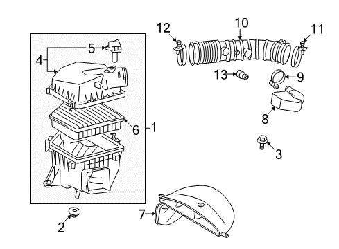 2013 Lexus IS250 Powertrain Control Engine Control Computer Diagram for 89661-53Q41