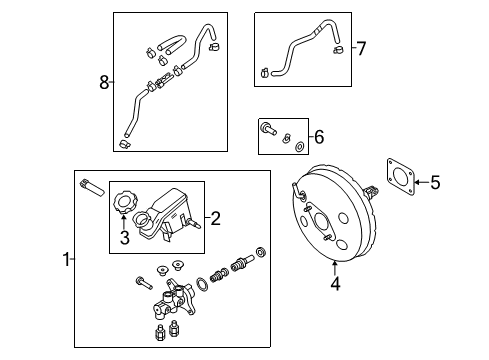 2011 Kia Sportage Hydraulic System Cylinder Assembly-Brake Diagram for 585103W200