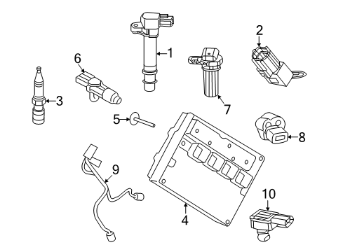 2019 Dodge Durango Ignition System SPARK Diagram for SP225755AB