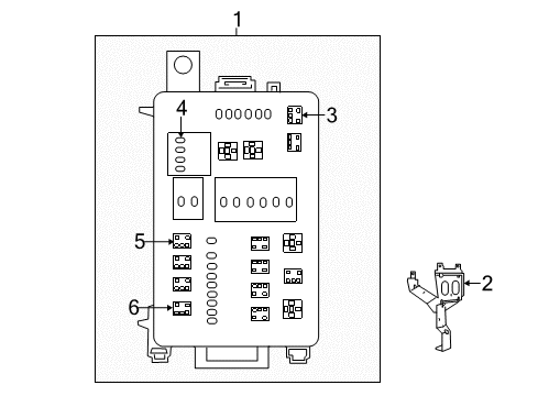 2011 Dodge Charger Fuse & Relay Cover-Power Distribution Center Diagram for 5166279AA