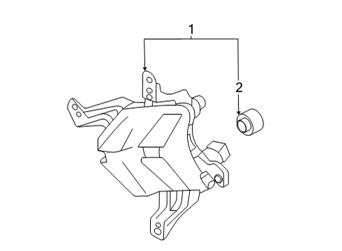 2021 Kia Niro Daytime Running Lamp Components Day Running Lamp Assembly Diagram for 92208G5500