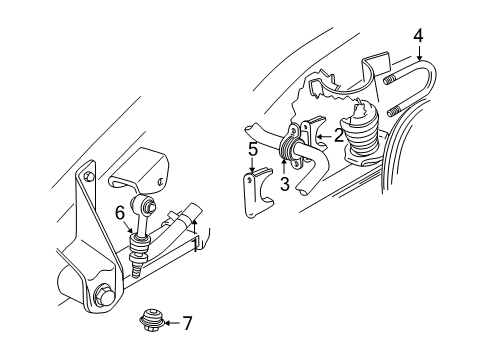 1997 GMC Jimmy Stabilizer Bar & Components - Rear Shaft-Rear Stabilizer Diagram for 15714810