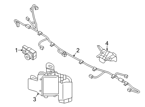 2016 Hyundai Sonata Lane Departure Warning Sensor Assembly-Ultrasonic Bws Diagram for 95720-E6000-Y7S