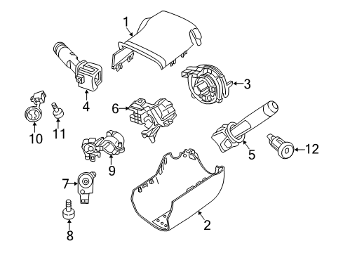 2021 GMC Canyon Switches Housing Diagram for 84638333